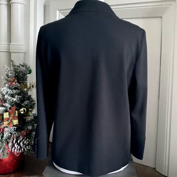 M Collection Solid Black Button Down Blazer - EUC - Size S - Picture 4 of 7